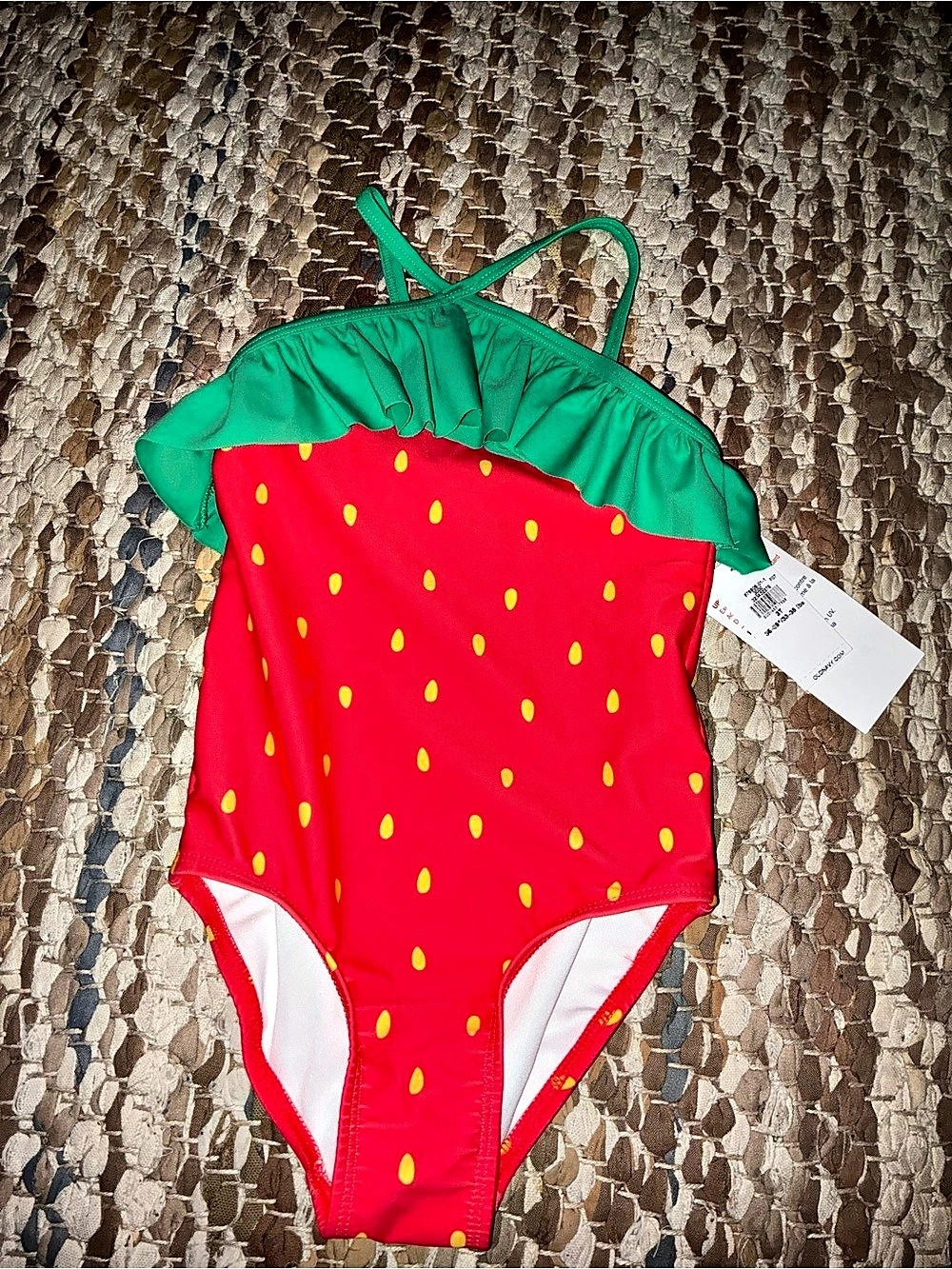 Old Navy Ruffled One-Piece Swimsuit for Toddler Girls Ruffled Strawberry